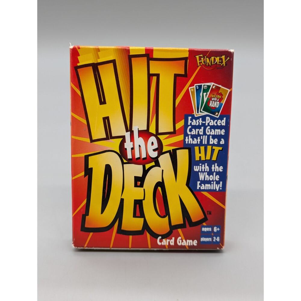 Fundex Hit the Deck Card Game For Ages 6+ Great Family Game Night Sealed